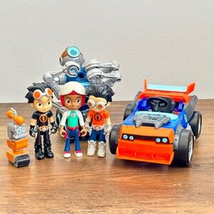 Nickelodeon Nick Jr Rusty Rivets Action Figures Toy Robot Car Rusty Crush LOT